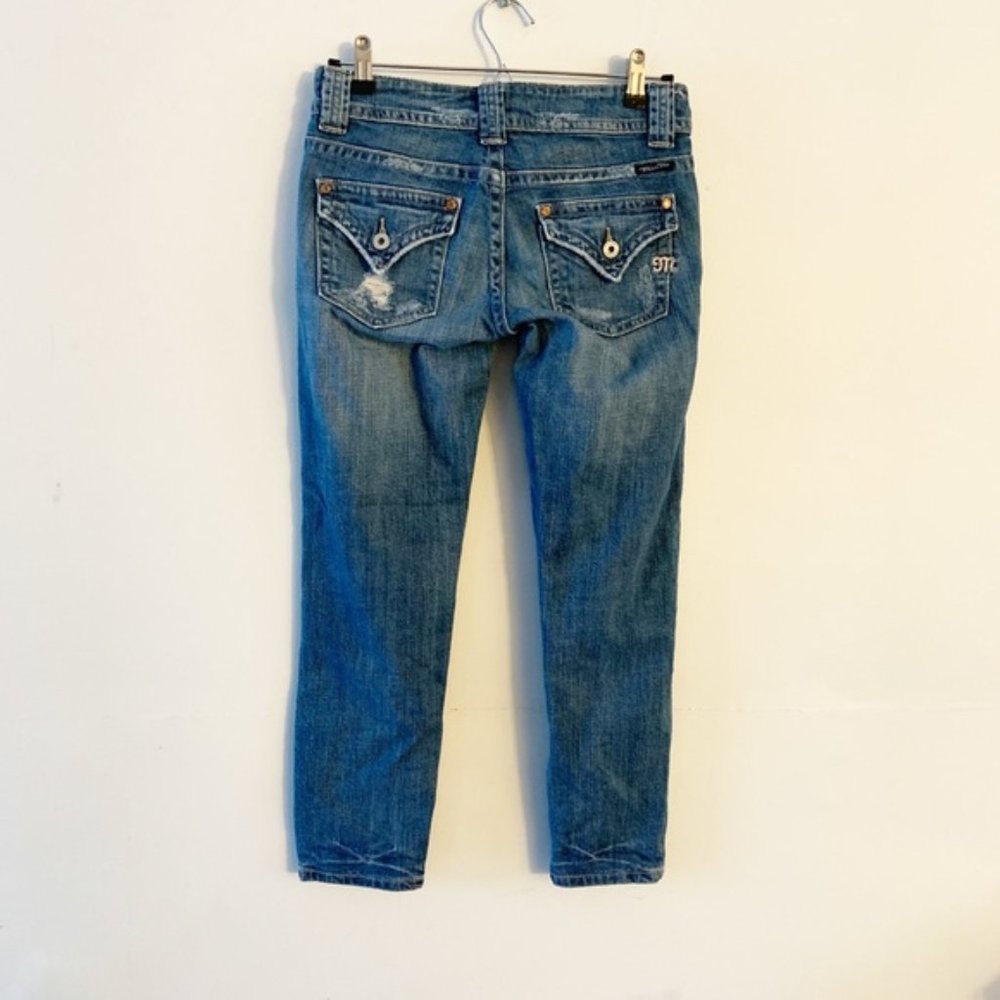 Miss Me Ankle Zip Crop Skinny Jeans Light Memphis